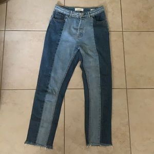 Pacsun Patchwork Mom Jeans